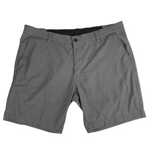 Hawke & Co Performance Heather Gray Chino Shorts Men's 40W Golf Preppy Athletic